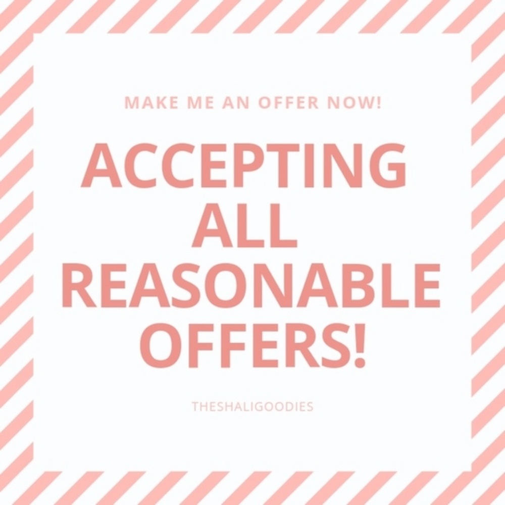 I love offers!!! Reasonable offers accepted!